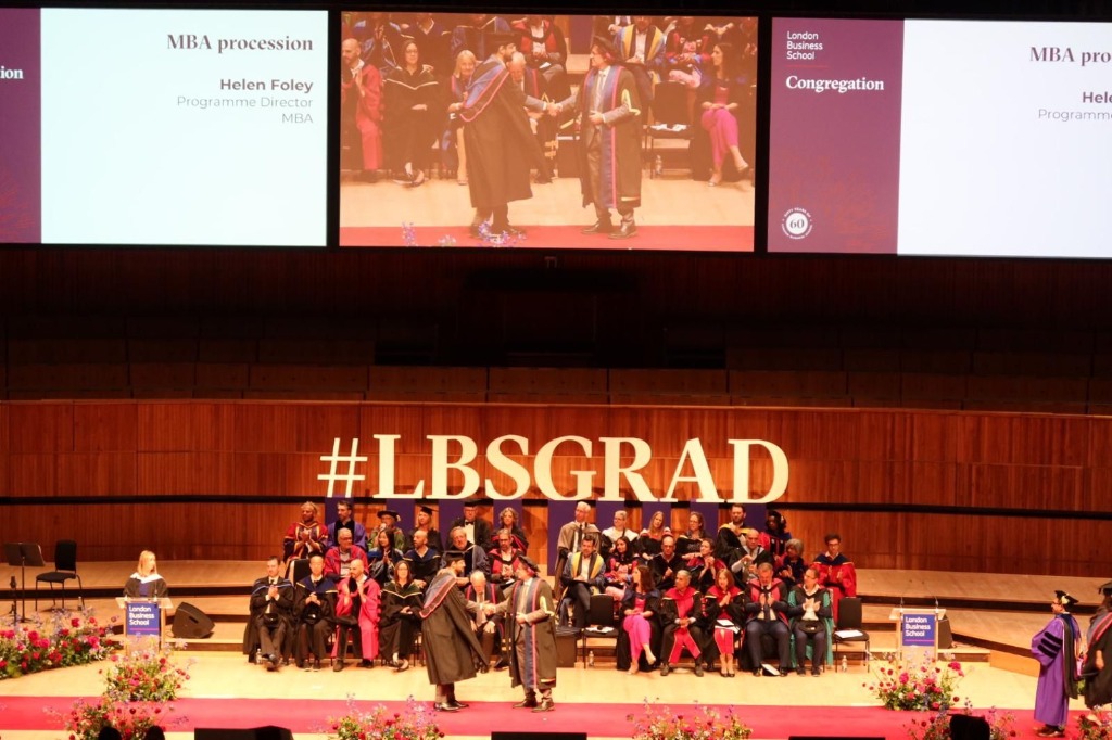 Degree Conferment Stage · London Business School